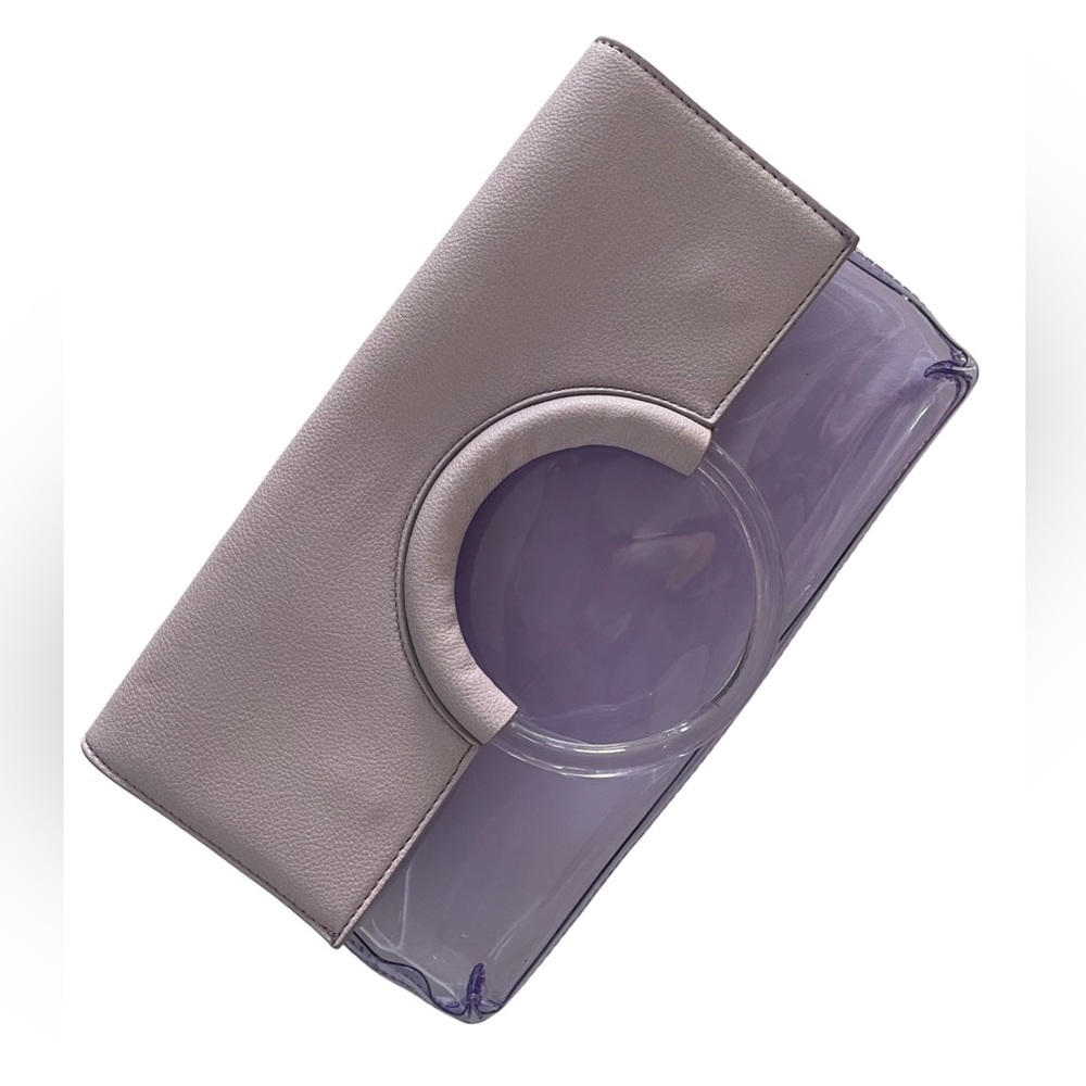 Lilac Clear Clutch
